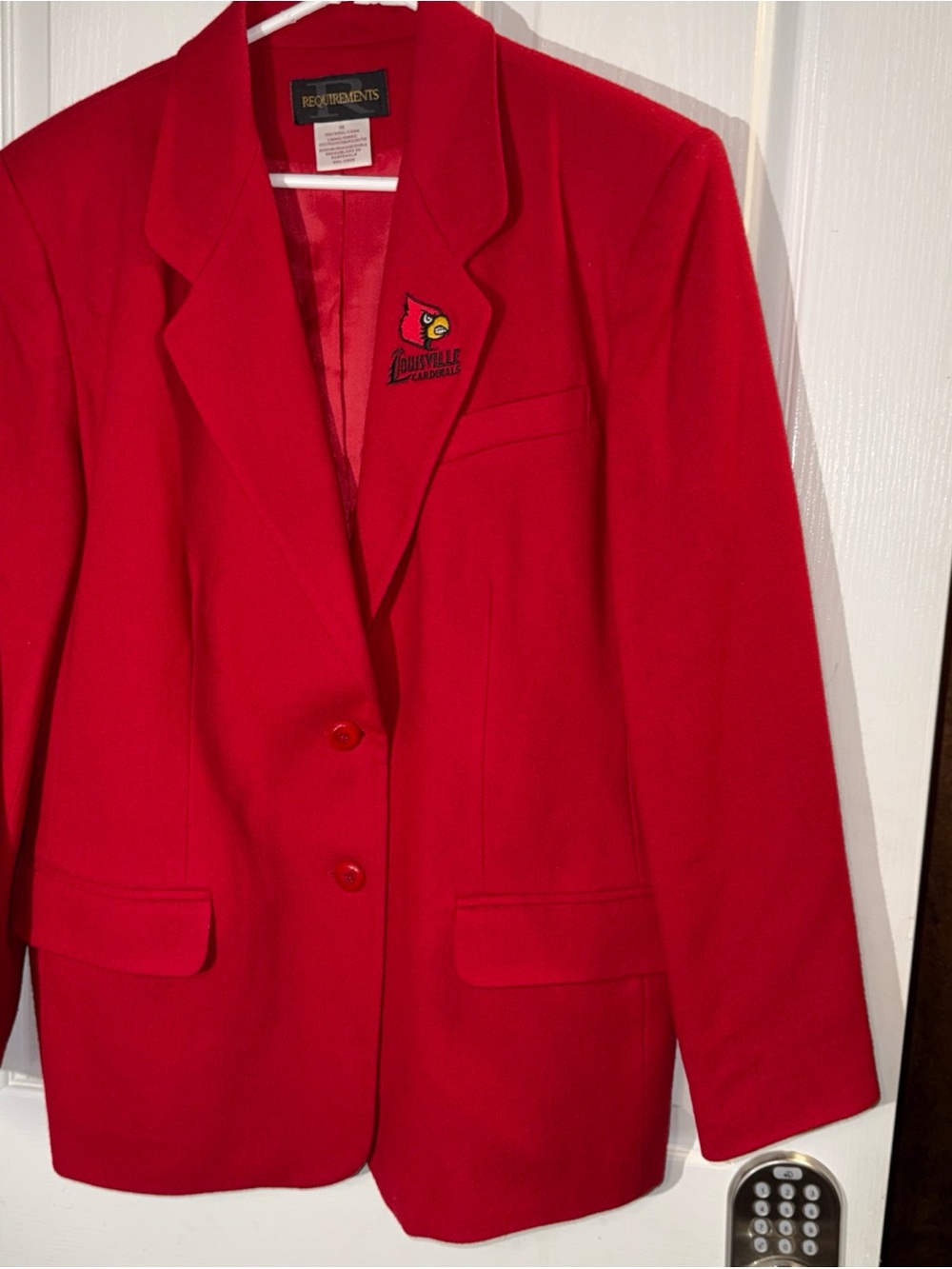 Requirements Red Wool Blazer